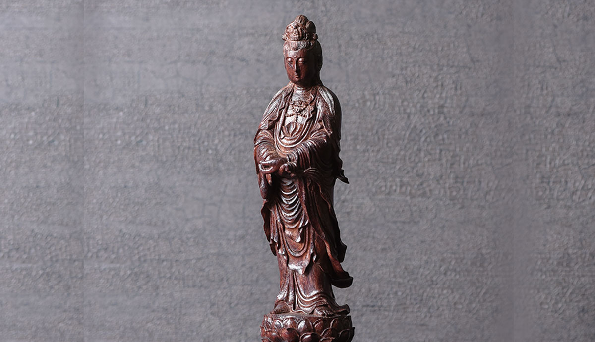 觀音 小葉紫檀精雕 (林建軍)(歡迎詢價)